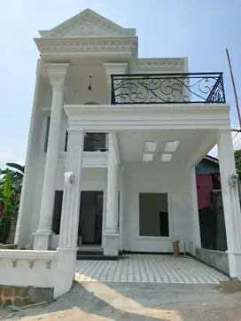 Rumah mewah 2lt dkt tol cibubur, lrt harja mukti