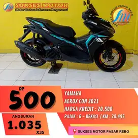 YAMAHA AEROX CON TAHUN 2021 SIAP PAKAI, PAJAK HIDUP, BERGARANSI
