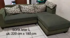 Sofa kain fabrique leter L