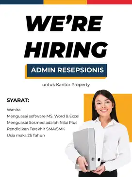 Dibutuhkan Segera Admin untuk Kantor Property