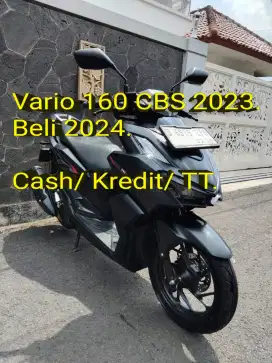 Vario 160 2023 Beli 2024. Pajak ON. Standar. Mulus. Ori.Cash/Kredit/TT