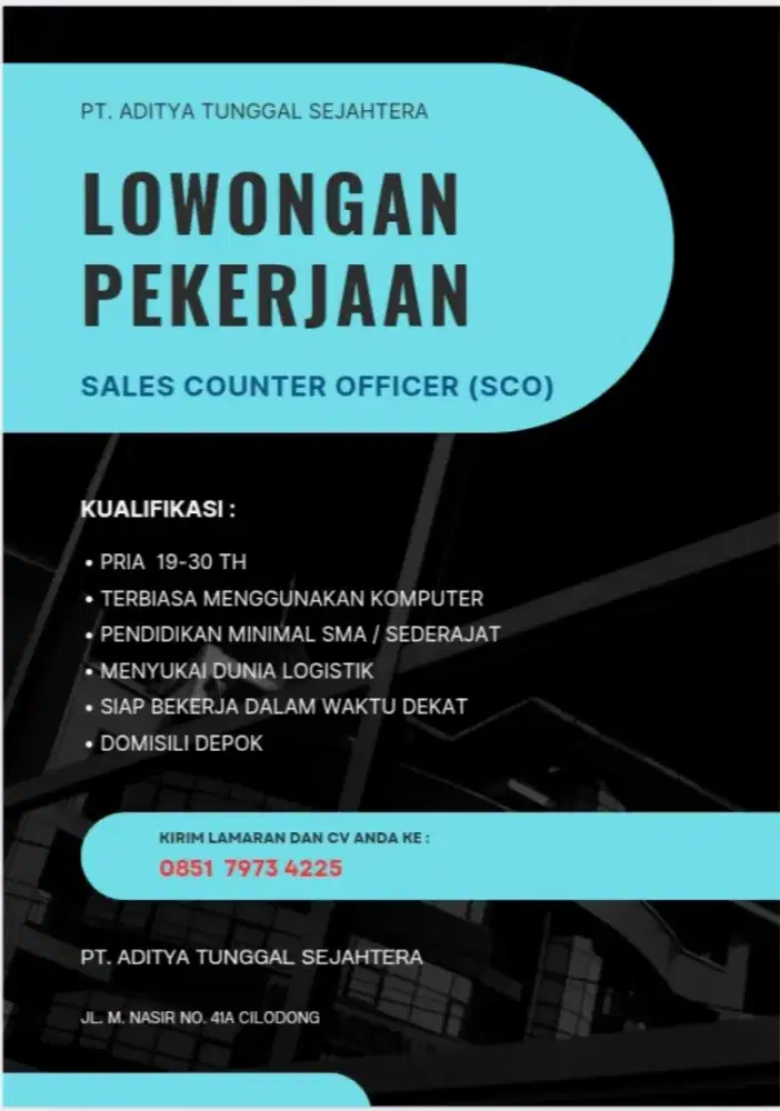 PETUGAS COUNTER EXPEDISI