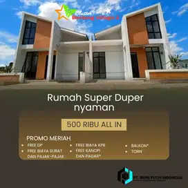 Rumah Murah,Elegan Konsep Minimalis 500 Ribu all in
