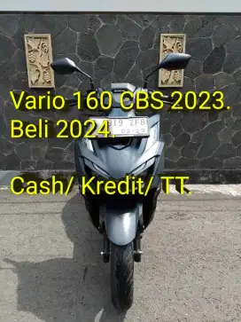 Vario 160 2023 Beli 2024. Pajak ON. Standar. Mulus. Ori.Cash/Kredit/TT