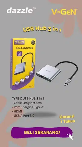 usb hub 3 in 1 vgen