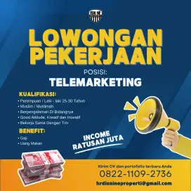LOWONGAN KERJA TELEMARKETING