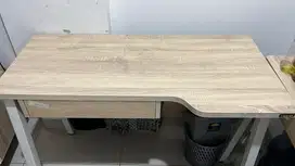 Meja Kantor Heidi Office Table Oak White