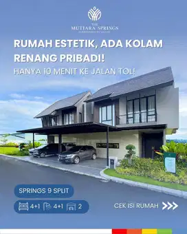Dijual cepat rumah mewah ada kolam renang private dalam rumah