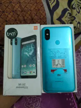 Mi A2 ram 4/64gb blue fullset mulus masih orian
