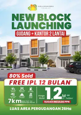 SURYA GRAND CISOKA GUDANG MURAH HANYA 1 M AN DEKAT TOL BALARAJA BARAT