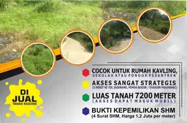 DIJUAL TANAH LUAS 7200m LOKASI STRATEGIS DI DAERAH CIBINONG