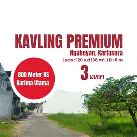 TANAH KAVLING SHM SOLO DEKAT RSKU KARIMA UTAMA SHM PASTI