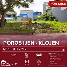 Dijual Tanah Kavling di boulevard Perumahan Ijen. Lokasi strategis.