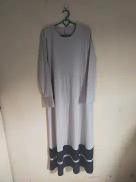 Gamis set kerudung coksu  uk L