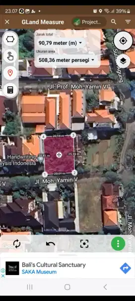 Dijual tanah 5 are di jln m yamin renon denpasar selatan