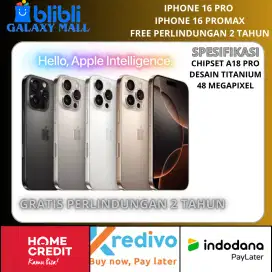 Iphone 16 Pro dan Promax bergaransi resmi Free Perlindungan 2 Tahun