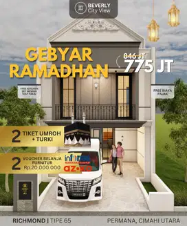 Promo Beli Rumah 2lt di cimahi ciuyah dpt Umroh dan Furniture sdh shm