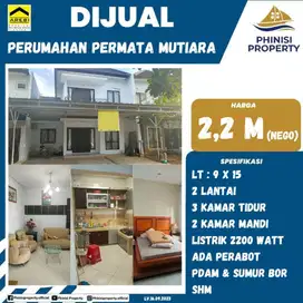 DIJUAL RUMAH 2 LANTAI DI DAENG TATA PERUMAHAN PERMATA MUTIARA