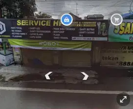 Dijual cepat Bangunan kios 3 pintu di Jl ir.p.h.moch noor