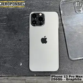 IPHONE 13 PRO MAX 256GB GRAPHITE IBOX MULUS FULL SET GARANSI ORIGINAL