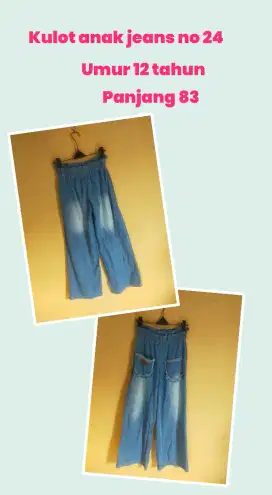 Celana kulot anak jeans