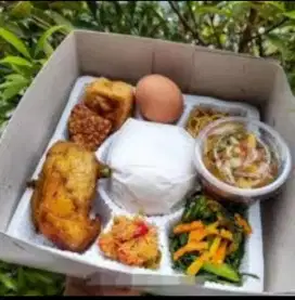Nasi Box Syukuran Termurah Plus Rujak Kehamilan
