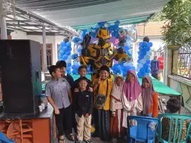 Sewa paket ulang tahun lengkap MC badut dekorasi jember