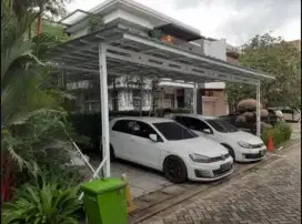 Kanopi Rangka Atap Baja Ringan Tiang V