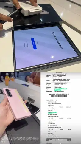 Samsung z fold 6 like new lngkap dan bnyak bonus