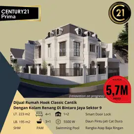 Dijual Rumah Hook Classic Ada Kolam Renang Di Bintaro Sektor 9