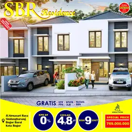 Rumah 2 lantai Dp 0% dekat Yasmin dan stasiun bogor