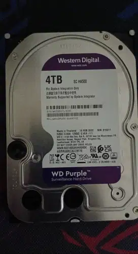 WD PURPLE 4TB Harddisk Hdd Internal PC / CCTV
