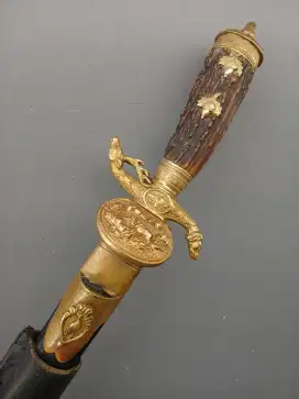 Gilt Bronze Hirschfanger Hunting Sword