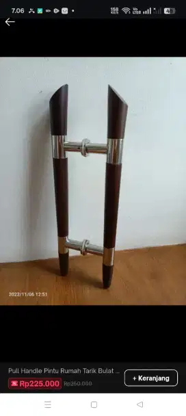 Jual handle pintu kayu