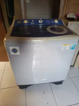 Mesin cuci 2 tabung merk SAMSUNG kaps 8,5 kg Normal ORI siap pakai