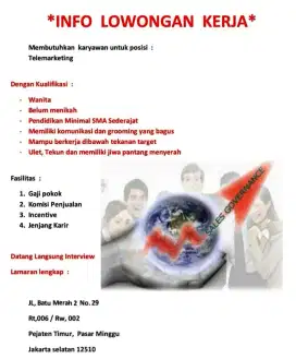 Lowongan kerja telemarketing
