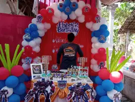 Sewa paket ulang tahun lengkap MC badut dekorasi Salatiga