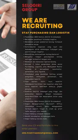 Staf Purchasing dan Logistik