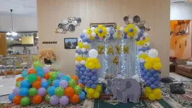 Sewa paket ulang tahun lengkap MC badut dekorasi Indramayu