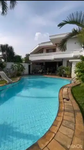 Rumah pondok indah private pool, mewah tanah luas