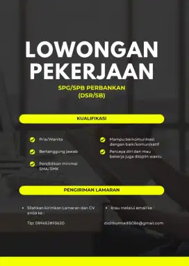 Loker SPG/SPB Perbankan