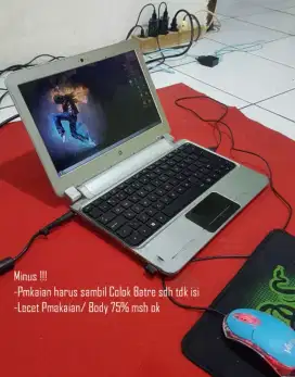 Laptop / Notebook Hp Pav Dm-1 Amd E 350  Ram 4gb sdh Ddr3 Siap Pakai