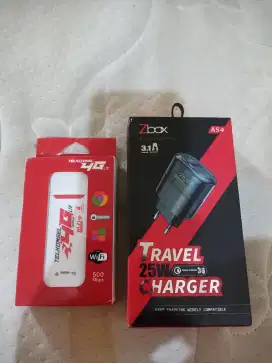 Charger Zbox Dan Modem Telkomsel Kondisi Baru