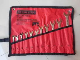 Kunci Ring Pas Set Kenmaster 8 - 22 mm Original (11 Pcs)