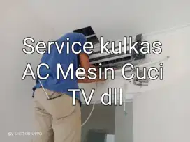 Service kulkas AC Mesin cuci TV dll