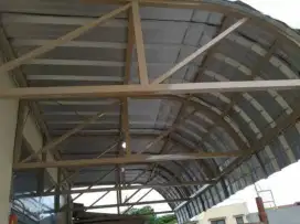 Kanopi canopy galvanis galvalum rooftop atap salju upvc pintu almini