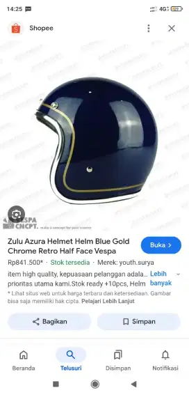 Helm Zulu Azura blue