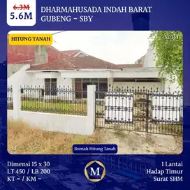 Rumah Hitung Tanah Dharmahusada Indah Barat Gubeng Surabaya