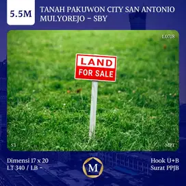 Tanah Pakuwon City San Antonio Mulyorejo Surabaya