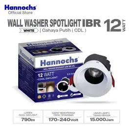 Hannoch led downlight wall washer cahaya putih 12 watt, dijamin murah.